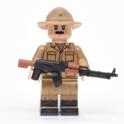 Советский пулемет обр. 1961 года, с барабанным магазином. из смолы двух цветов. Для фигурок лего