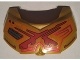 Large Figure Chest Armor Small with Red and Orange Pattern