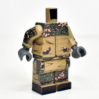 Советский/Российский лего Солдат в костюме Горка Е Партизан торс + ноги /LEGO армия