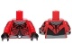 Torso SW Darth Maul Chest with Gray and Silver Collar and Belt Pattern / Printed Red Arms / Black Hands (973pb1484c01)