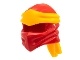 Minifigure, Headgear Ninjago Wrap Type 4 with Molded Bright Light Orange Headband Pattern (40925pb21)