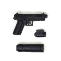 Модульный пистолет Лебедева (МПЛ-1) с подствольным фонарем и глушителем. 3D печать G Brick Design