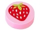 Tile, Round 1 x 1 with Strawberry Pattern (98138pb015 / 6055381)