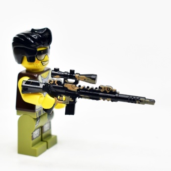 Снайперская Винтовка М110 черно-бежевый камуфляж