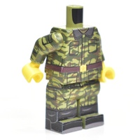Российский лего солдат Камуфляж "Флора" зимняя форма тело+ноги /LEGO армия