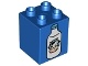 Duplo, Brick 2 x 2 x 2 with Milk Bottle with Cow Head Pattern (31110pb096 / 6099620)
