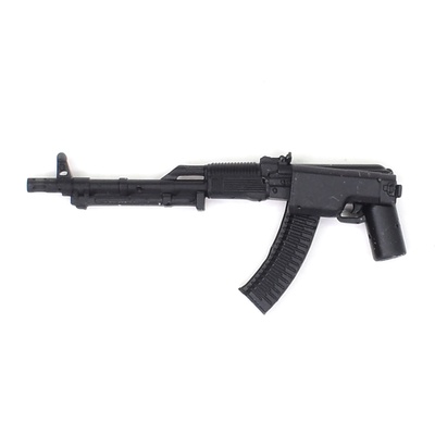 Российский пулемет модифицированный, сложенный приклад. Черный. Для фигурок лего