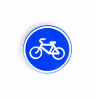 Tile 2 x 2 round дорожный знак велосипедная дорожка