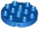 Duplo, Plate Round 4 x 4 with 1 Hole with Locking Ridges (98222 / 6001660)
