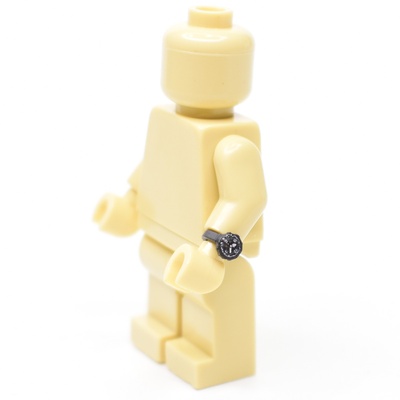 Часы наручные для минифигурок LEGO с принтом. G-Brick. черные
