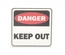 Tile, 2 x 2 с принтом "Danger Keep out" 