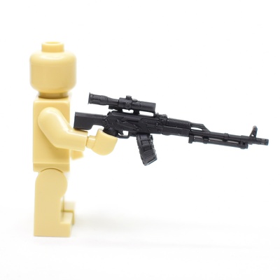 GA005 Советский пулемет с прицелом ПСО-1. Для фигурок ЛЕГО