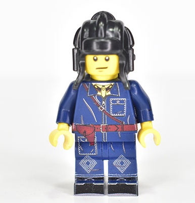 Советский лего солдат. танкиств комбинезоне темно-синего цвета/LEGO армия