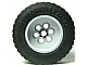 Wheel 62.4 x 20 with Short Axle Hub, with Black Tire 62.4 x 20 (86652 / 32019)