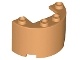 Cylinder Half 2 x 4 x 2 with 1 x 2 Cutout (24593 / 6177803,6249553)