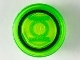 Tile, Round 1 x 1 with Black Circle and Bright Green Lantern Logo Pattern (98138pb115 / 6325575)
