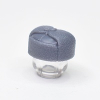 Шапка-ушанка серая для лего фигурок G Brick Design