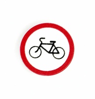 Tile 2 x 2 round дорожный знак велосипедное движение запрещено