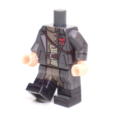 CW004 Красноармеец агитатор на период гражданской войны. Только тело и ноги. Совместим с лего