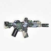 Штурмовая винтовка М4 черно-зеленый камуфляж