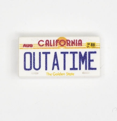 Tile, 1 x 2 с номерным знаком "California" OUTATIME