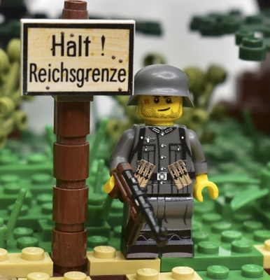 Tile, 2 x 3 С принтом "Halt Reichsgrenze" (Имперская граница)