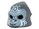 Minifig, Headgear Mask Gorilla with Light Bluish Gray Face and White Sun Face Paint Pattern (13361pb02 / 6035135)