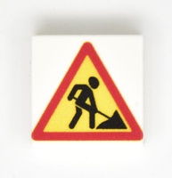Tile 2 x 2 с изображением "Знак Дорожные работы"