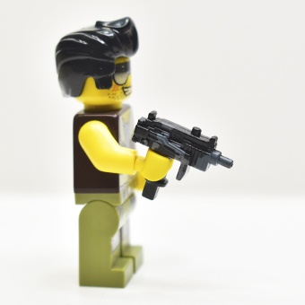 Пистолет-пулемет UZI черно-серый камуфляж