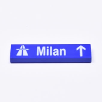 Tile 1 x 4 с надписью "Milan"