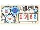 Tile 2 x 4 with Pipes, Gauges, Clocks and &#39;1968&#39; Pattern (87079pb0354 / 6174910)